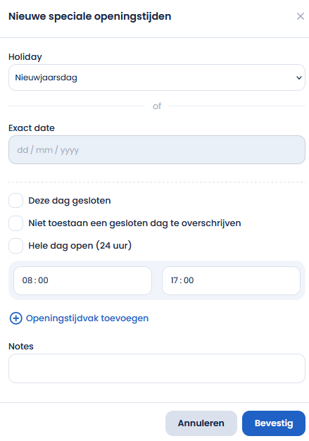specopeningstijden